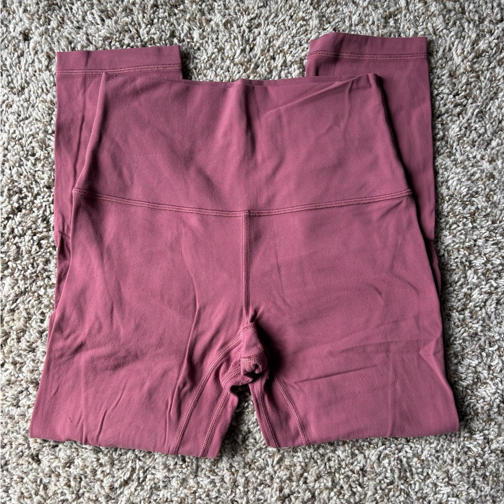 Lululemon Align 25” leggings in a mauvy pink
